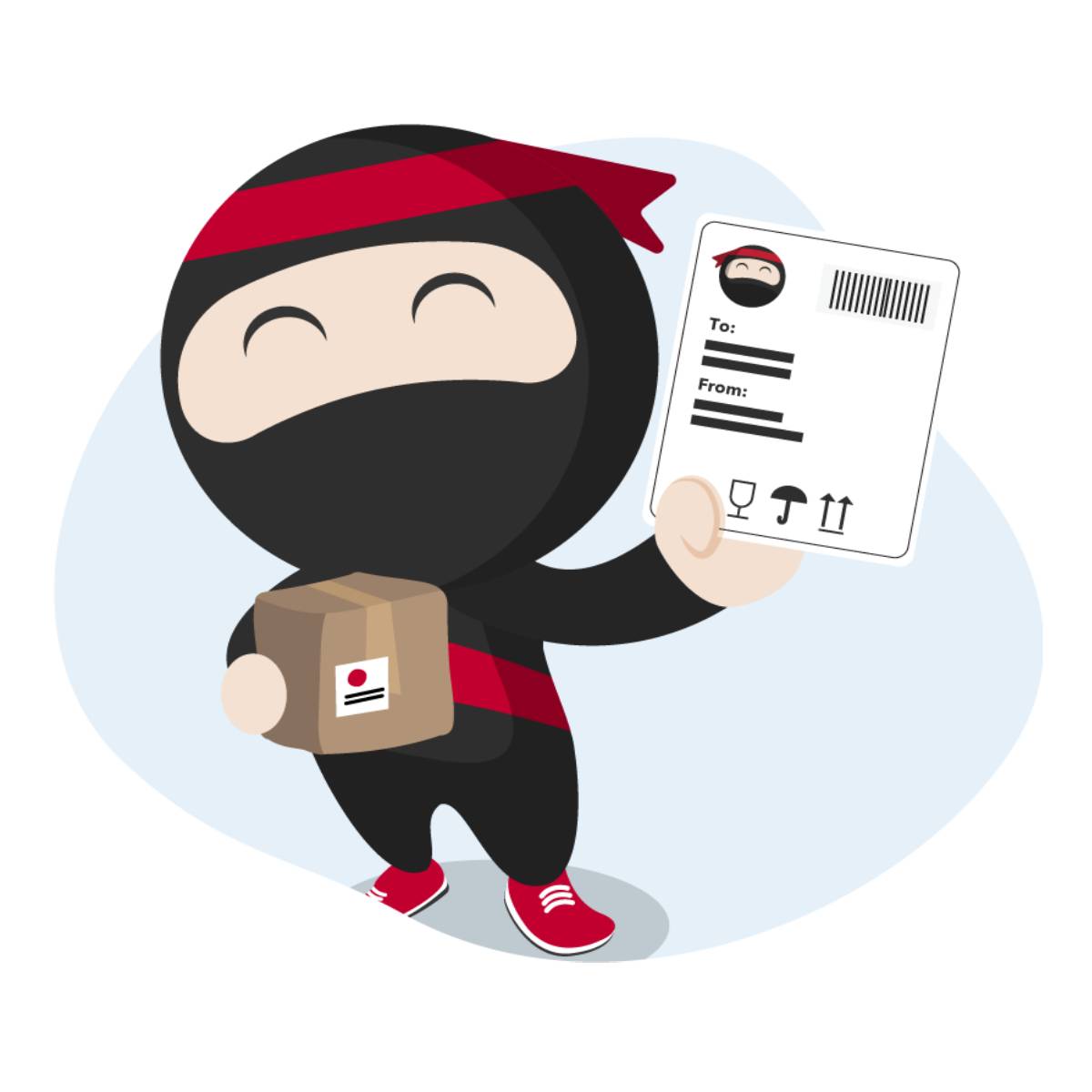 Ninja Flexi shipping labels (10 pieces*)